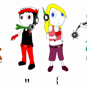 FSM help me, I'm one of those guys who makes child fancharacters. The two kids are just one kid, don't ask. Okay, ask.