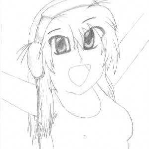 A sign that my drawing is improving just a bit- This only took me a little while to draw. I had a reference for it, though.