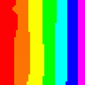 I made this rainbow *cue childish voice* ALL BY MYSELF.