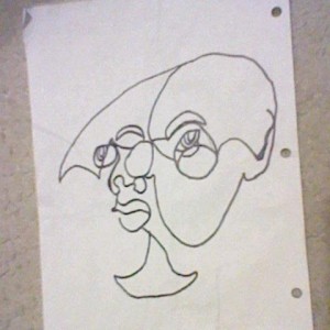 My Blind Contour Drawing of Me!