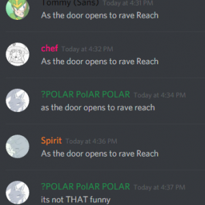 As the door opens to rave Reach