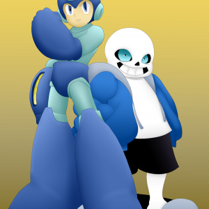 Mega Man & Sans Commission