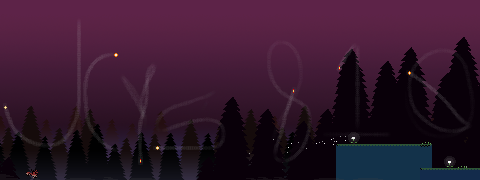 A signature pic I made in Within a Deep Forest that spells out jcys810's username (Yep, I finally got WaDF working despite how overprotective Trend Micro Internet Security is!)