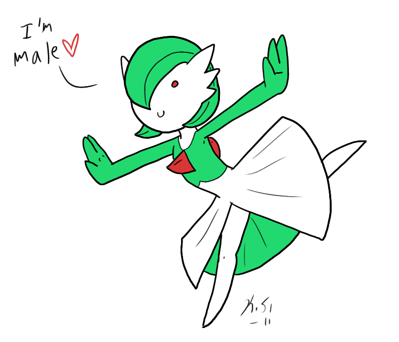 Lookit me, I'm male!