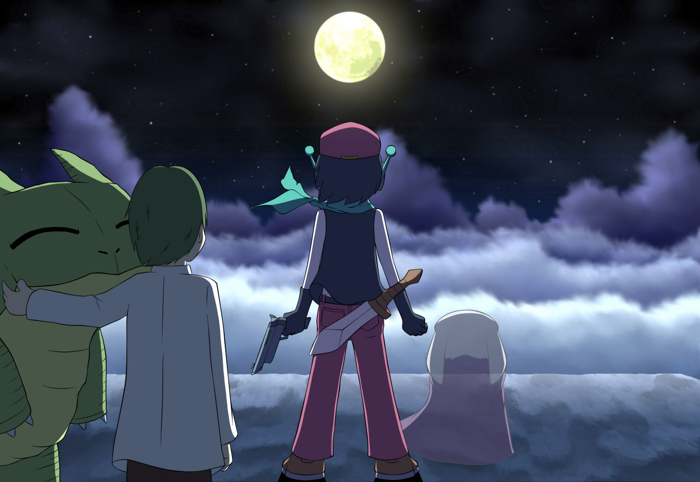 moon background
