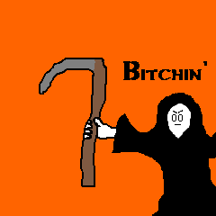 That's the grim reaper, in case you were wondering.