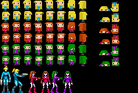 Zero Suit Samus Sprites